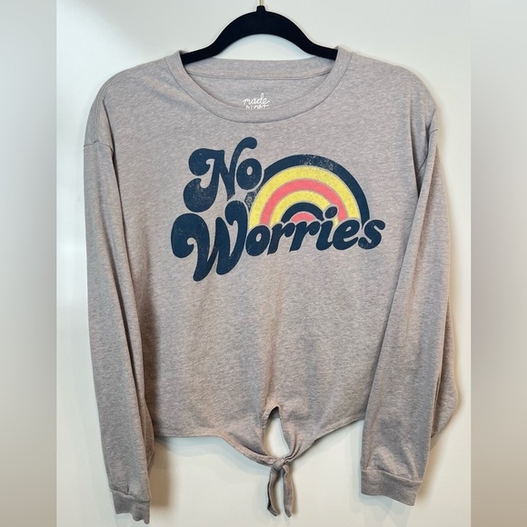 5 FOR $20 Made Right Graphic Cropped Top Womens sz 2x - Picture 1 of 5